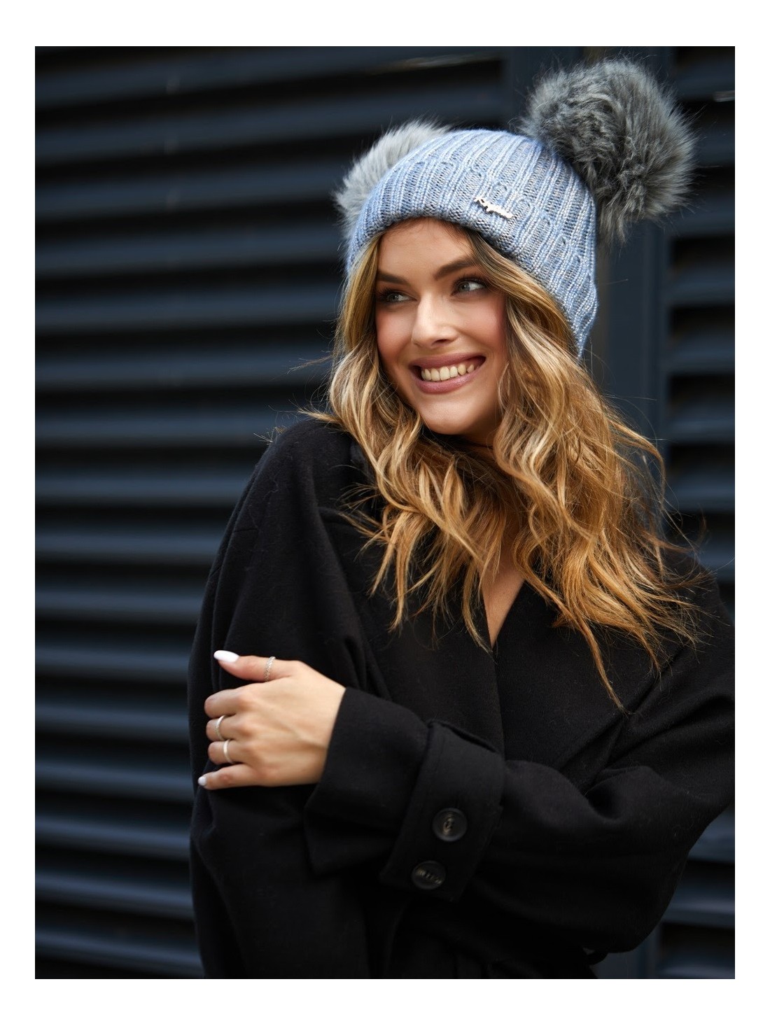 Blue winter hat C4 - Online store - Boutique